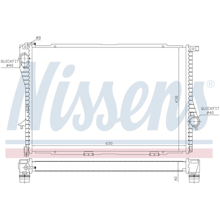 Nissen Nissens Radiator, 60754A 60754A